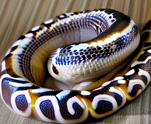 The Slithering Beauty of Piebald Ball Pythons
